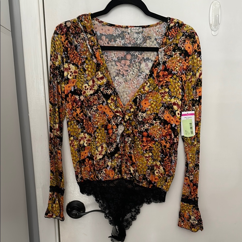 Floral Long Sleeve Women's Top
